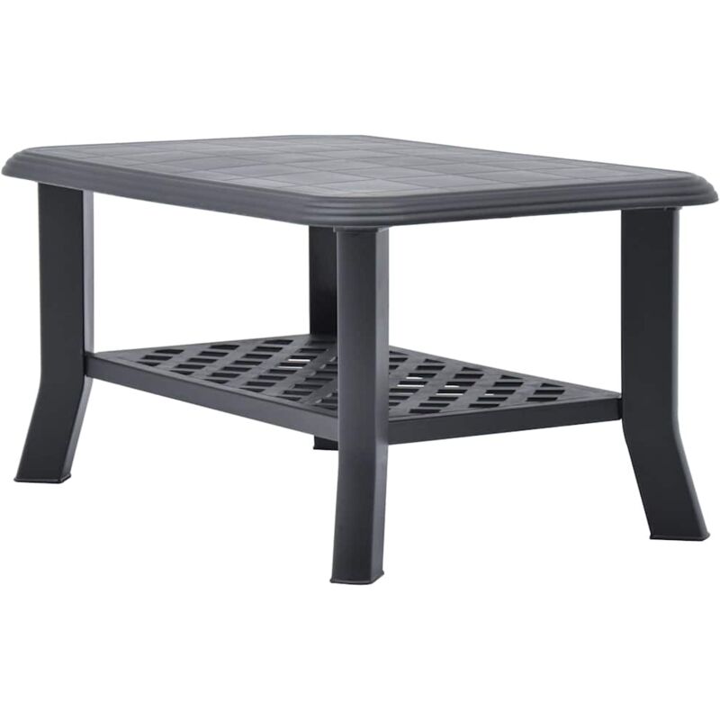 Couchtisch Anthrazit 90x60x46 Cm Kunststoff Vidaxl