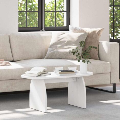 Couchtisch Weiß Massives Kiefernholz vidaXL