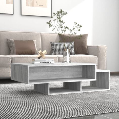 Couchtisch Wohnzimmertisch  Sofatisch Grau Sonoma 105x55x32 cm Holzwerkstoff DE95571