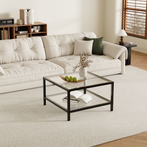 Couchtisch Zweistufiger Couchtisch mit Stauraum