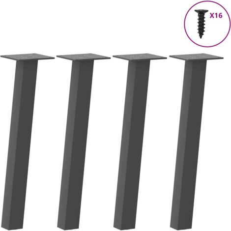 Couchtischbeine 4 Stk. Anthrazit 30 cm Stahl vidaXL