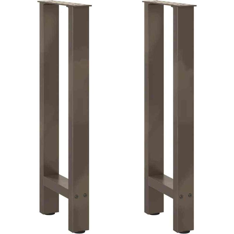 Konsolentischbeine Naturstahl 2 Stk. 28x(72-73) Cm Stahl Vidaxl