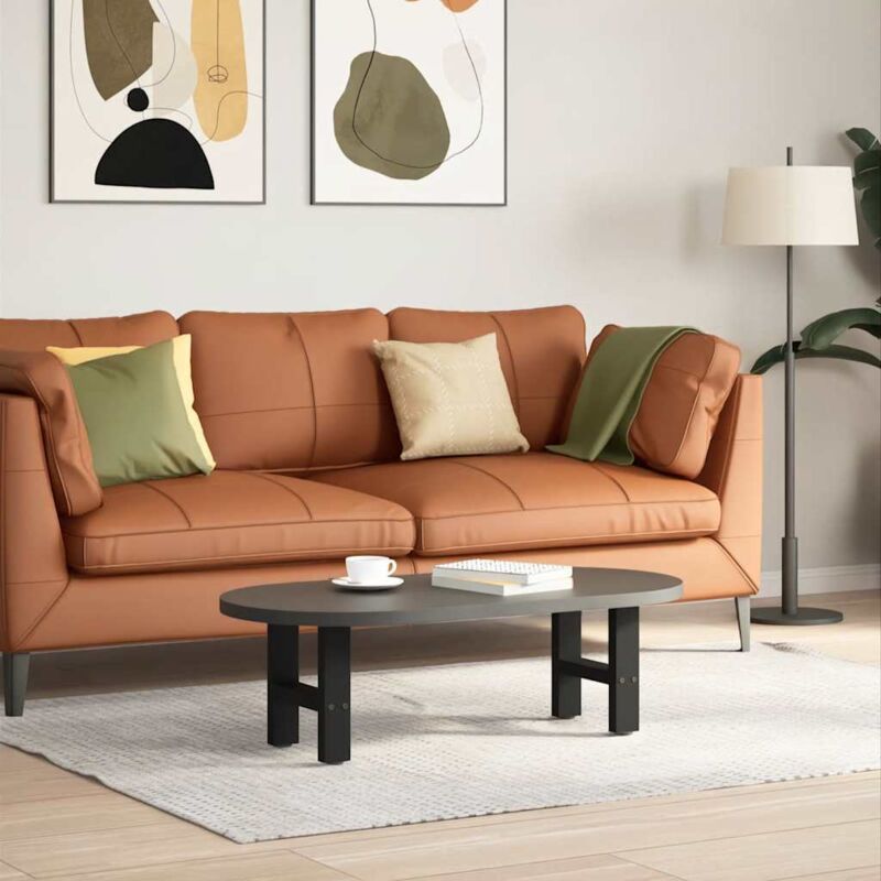 Couchtischbeine Schwarz 2 Stk. 40x(30-31) Cm Stahl Vidaxl