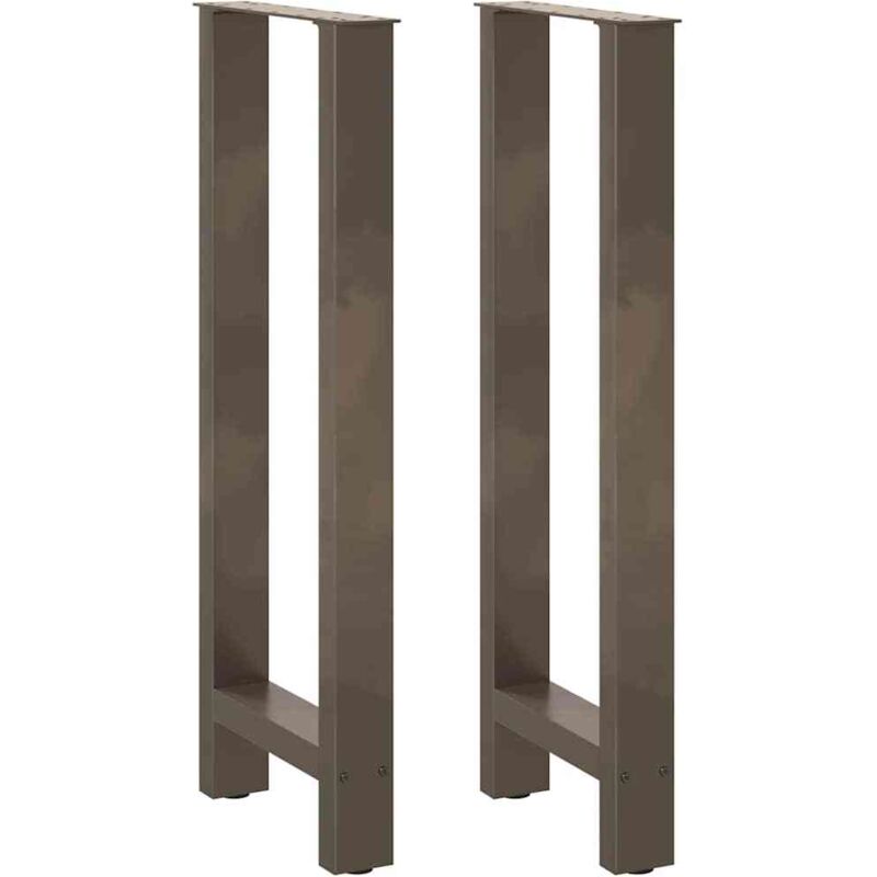 Vidaxl Bartischbeine Naturstahl 2 Stk. 50x(100-101) Cm Stahl