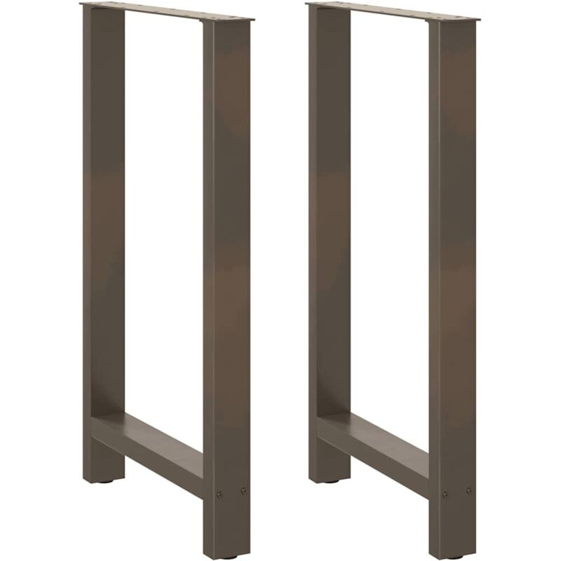Vidaxl Couchtischbeine Naturstahl 2 Stk. 60x(100-101) Cm Stahl