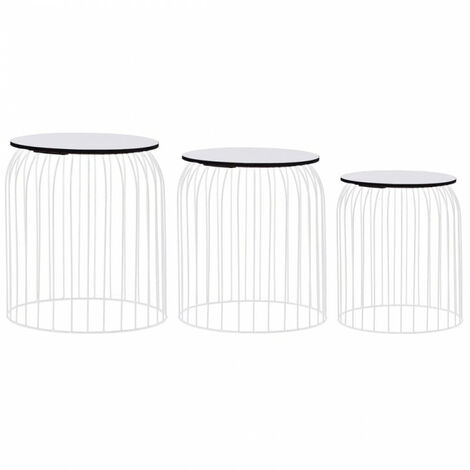 Couchtische 3-tlg. Satztisch Beistelltisch Metallkorb Korbtisch Kaffeetisch Wohnzimmertisch Sofatisch Tisch Aufbewahrungskorb mehrere Auswahl