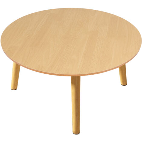 Couchtische
,Haushalt kleine Wohnung Esstisch, einfache runde Küchentisch, Nordic Style Essen Tisch, mit glatter Oberfläche, 4 Holzbeine