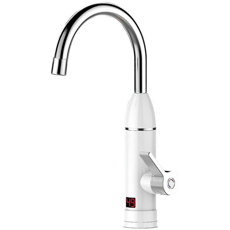 Robinet d'Eau Chaude de Cuisine et Salle de Bain 360° 3000W 220V - Blanc