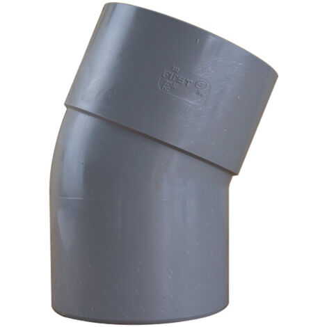 Coude 22°30 PVC FIRST évacuation Mâle Femelle Ø100
