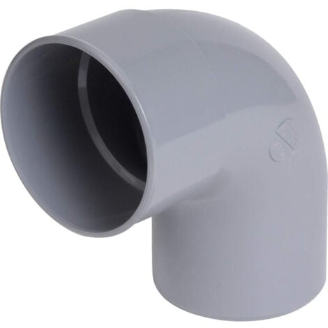 COUDE Ø 40 MM, MÂLE-FEMELLE À 87°30, À COLLER, GRIS, EN PVC NICOLL