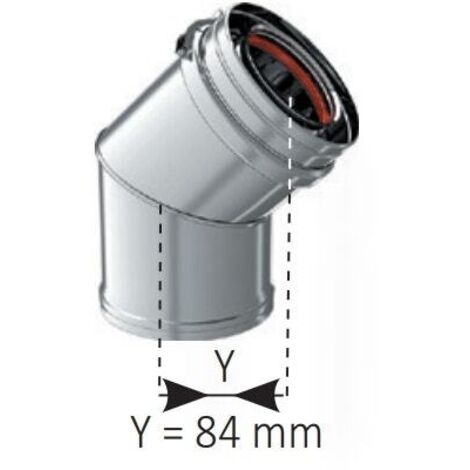 Coude 45° biox ø130/200 - TEN