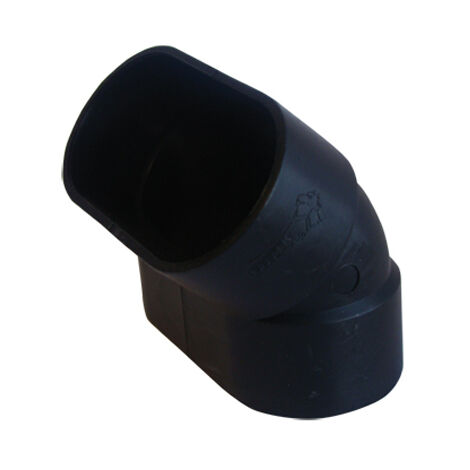 Coude 45° d'aspiration centralisée ovale série SlimLine Vac pour cloison 70 mm - raccordement au choix - F-F