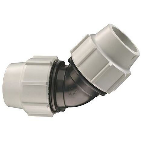 Coude 45° Egal à compression pour tube PE ø32 - Plasson