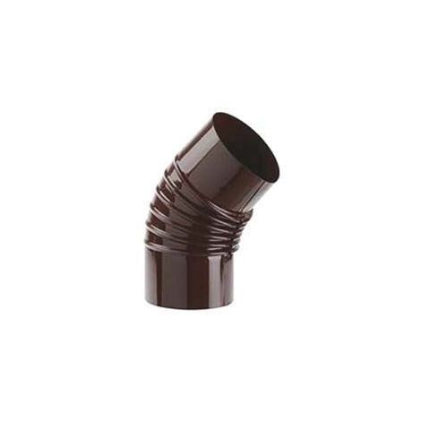 Coude 45° en porcelaine pour poêles à bois marron "Ala Smalto Classic" - ø mm.120