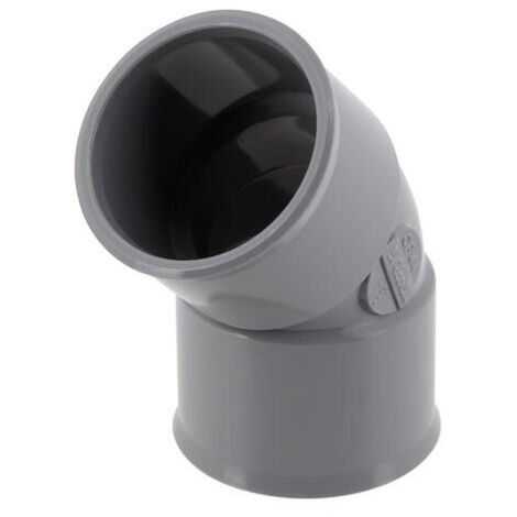 Coude 45° en pvc à coller femelle / femelle, diam. 32