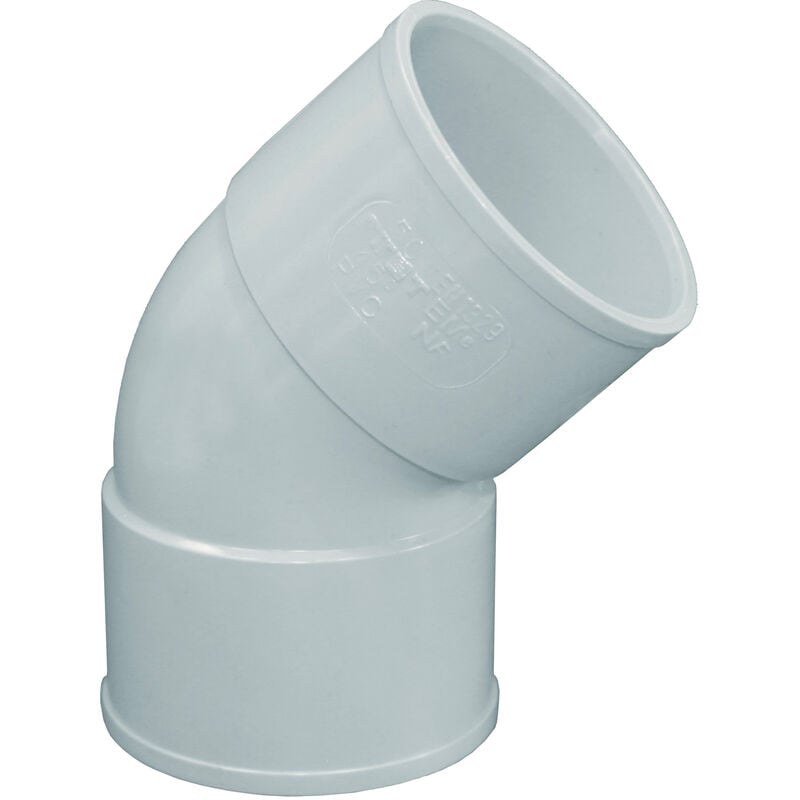 Coude pvc 45° évacuation Femelle Femelle Ø200 First Plast