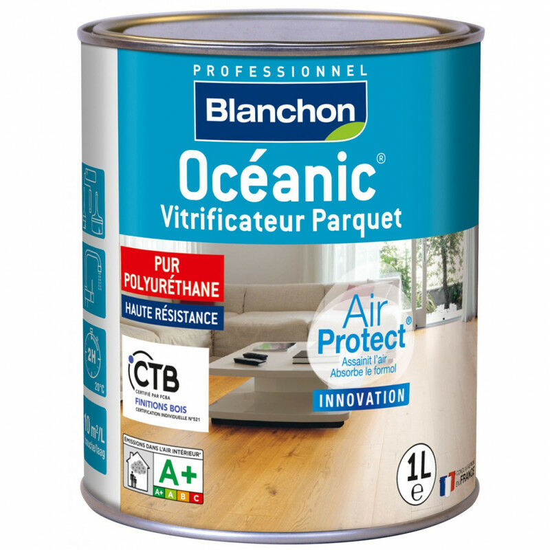 Blanchon - Vitrificateur Parquet Océanic® Air Protect® 1L Aspect : Chêne Ciré