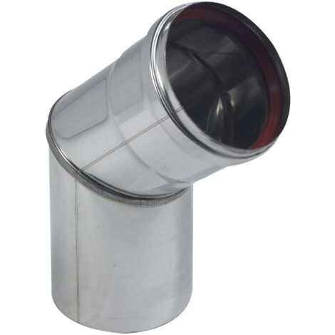 Coude 45° inox 316 condens 100 4/10 +joint