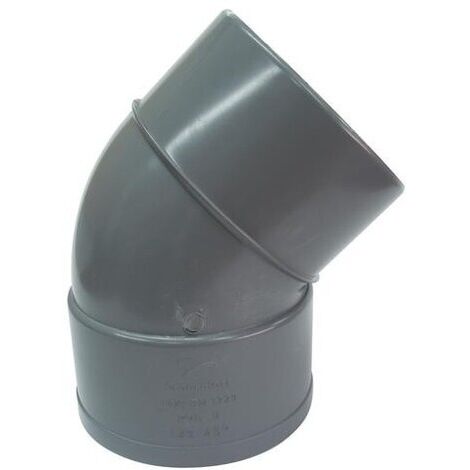 COUDE 45º MÂLE-FEMELLE PVC ÉVACUATION CMH-105 Ø 50 - 200307