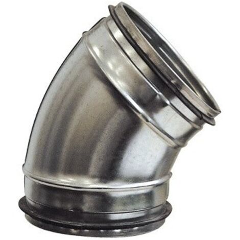 Coude 45° mâle/mâle acier galvanisé à joints, classe C, D 315 mm S&P (UNELVENT) 867762