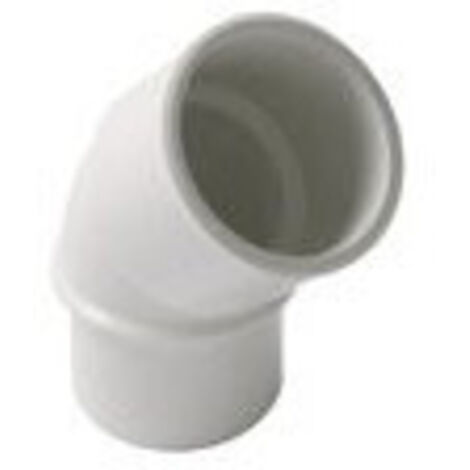 Coude 45° PVC MF - Blanc - Nicoll