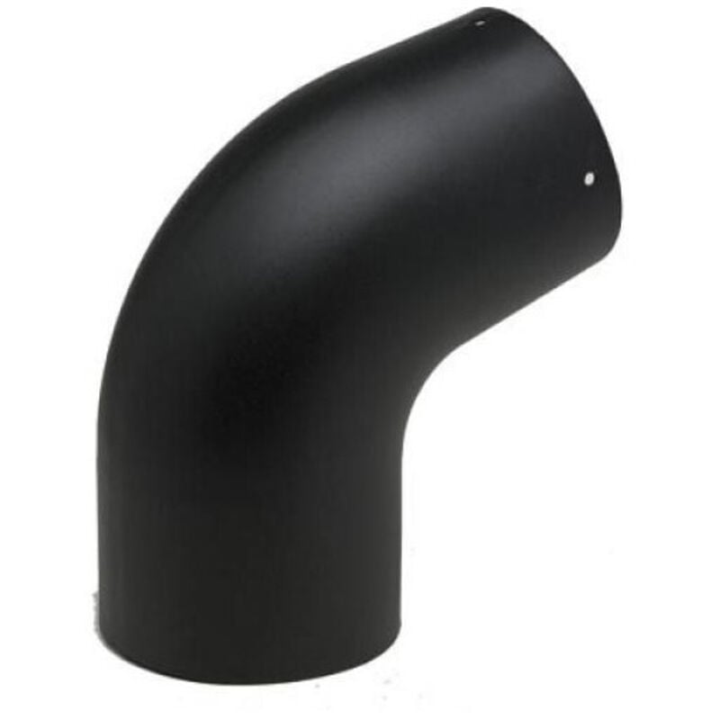 Coude émail noir mat 45° Ø139