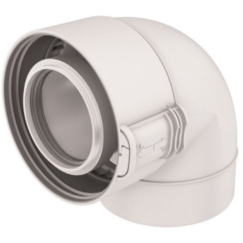 Ubbink - coude rolux condensation Ø60/100MM pptl/pp 87° Sekurit