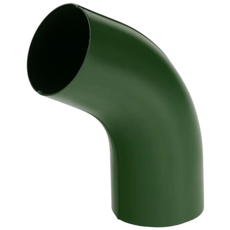 Coude 60° raccord gouttière acier Ø90 mm – Vert RAL 6020