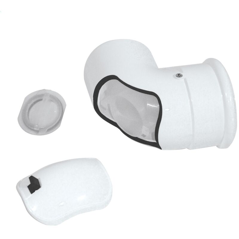 Coude 80/125 pptl/pvc rolux - coude 90° condensation 80/125 Avec trappe de visite
