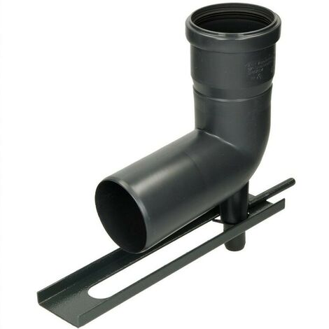 Coude 87° avec pied de support Ø 80 mm