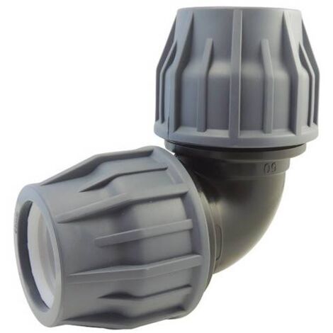 Coude 90° à compression pour tuyau de piscine 63mm