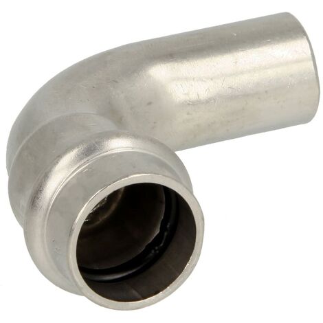 Coude 90° à sertir en inox FM42 mm profil V
