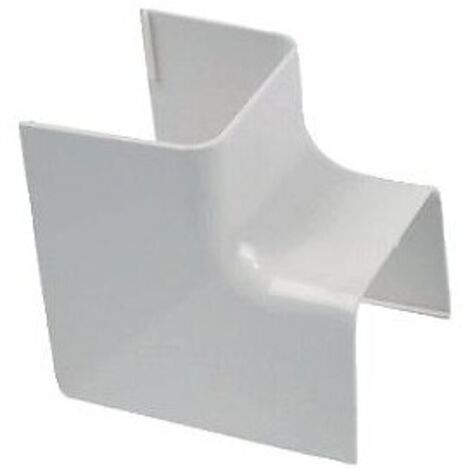 Coude 90° angle intérieur blanc pour goulotte 80x60 mm - EID