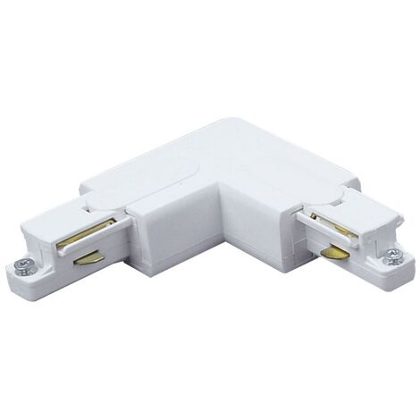 coude 90 degrès - pour rail 1 allumage aric 029 - blanc - aric 1652