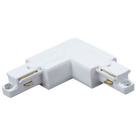 coude 90 degrès - pour rail 1 allumage aric 029 - blanc - aric 1652