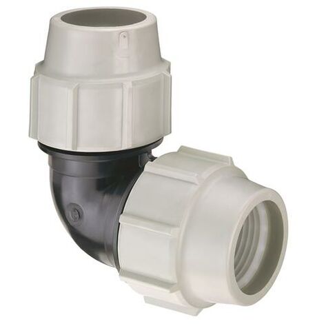Coude 90° Egal à compression pour Tube PE ø32 - Plasson