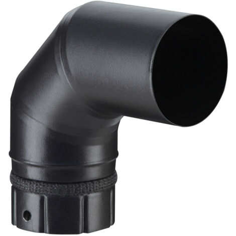 Coude 90° emaille noir dn80mm