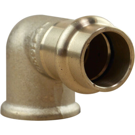 Coude 90° Femelle Femelle laiton à sertir et visser Ø16 x 1/2" (15/21)