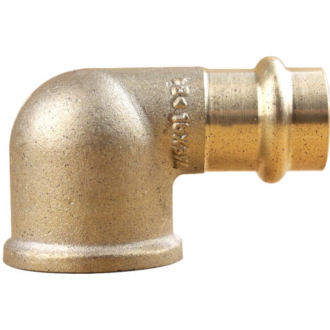 Coude 90° Femelle Femelle laiton à sertir et visser Ø16 x 3/4" (20/27)