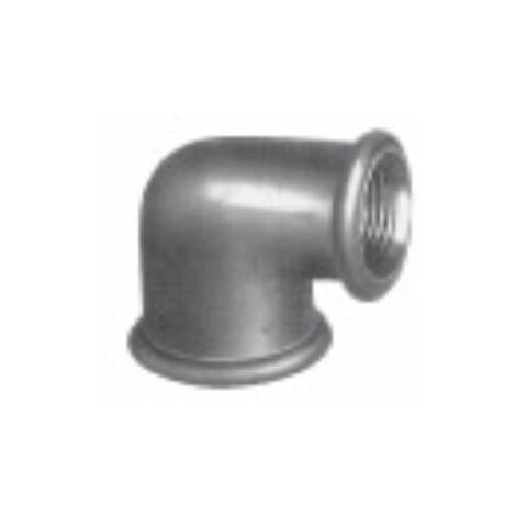 Coude 90° fonte galva FF - Diamètre : 1''