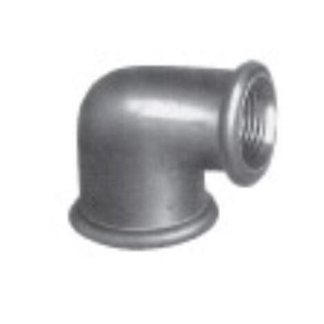 Coude 90° fonte galva FF - Diamètre : 2''
