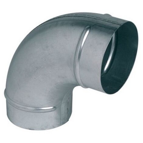 Coude 90° galva - 250mm