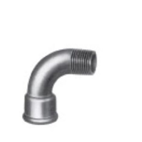 Coude 90 grand rayon fonte galva MF - Diamètre : 2''