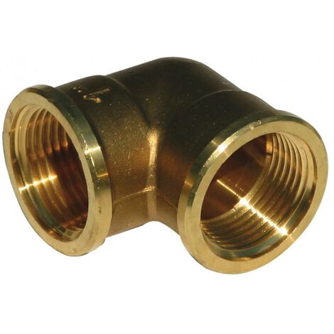 COUDE 90° LAITON 90L FF 3/4'' RENSON