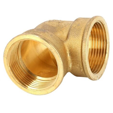 COUDE 90 LAITON FILETÉ M-M 10u - 1/2''