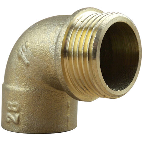 Coude 90° Mâle 92 GCU 1"(26/34) - Tube Cuivre Ø28