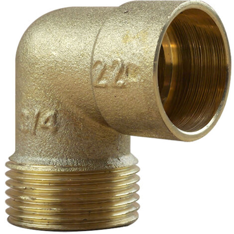 Coude 90° Mâle 92 GCU 3/4"(20/27) - Tube Cuivre Ø22