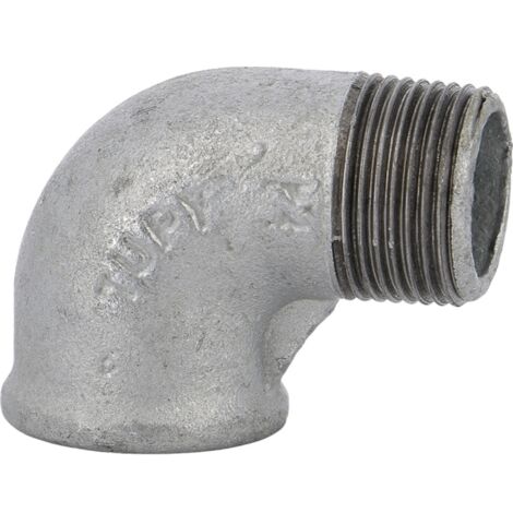 Coude 90° mâle femelle 92 galva - 1/4'' - SFERACO