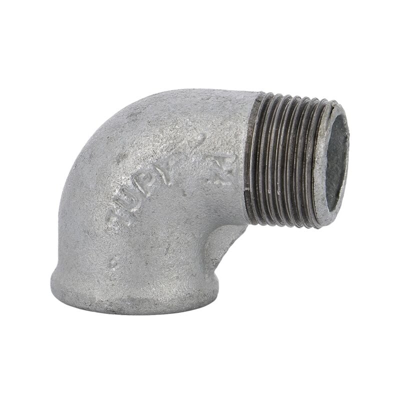 Coude 90° mâle femelle 92 galva - 3'' Sferaco