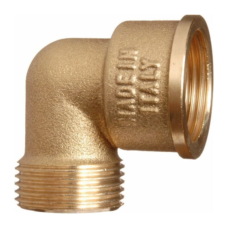 Raccord laiton coudé 90° à visser - m 2' - f 2'